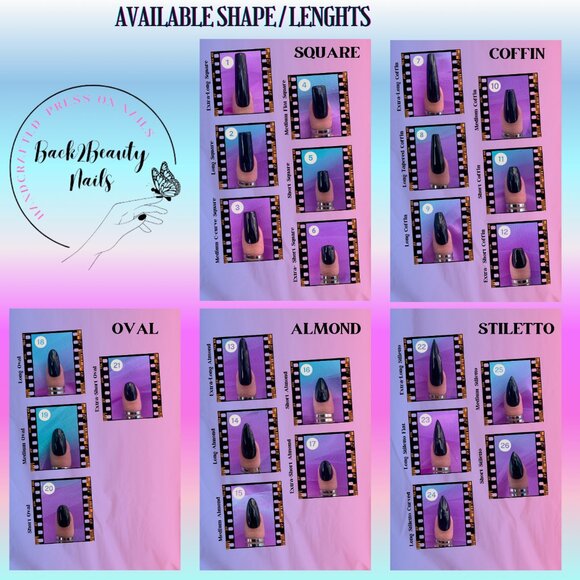 Red and Black Valentine's Day Nails, Glitter Valentines Press on Nails, Valentin - Picture 3 of 5